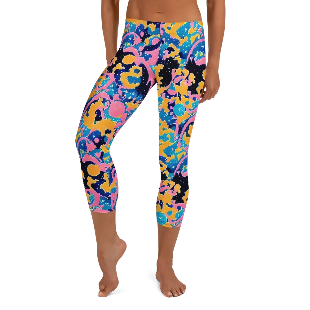 Prism Splash on Capri Leggings — Front