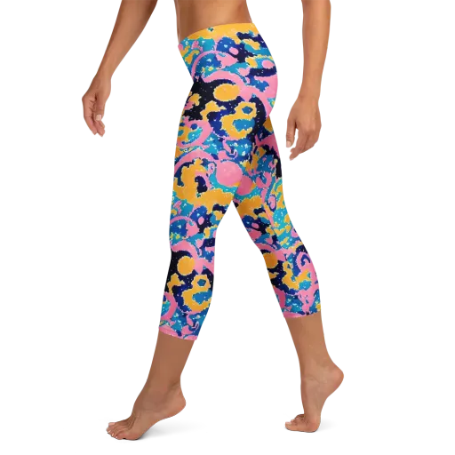 Prism Splash on a Capri Leggings