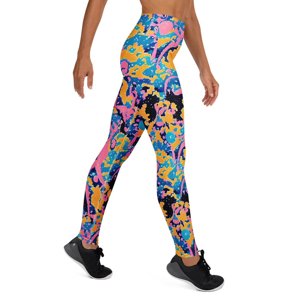 Prism Splash on Yoga Leggings — Right