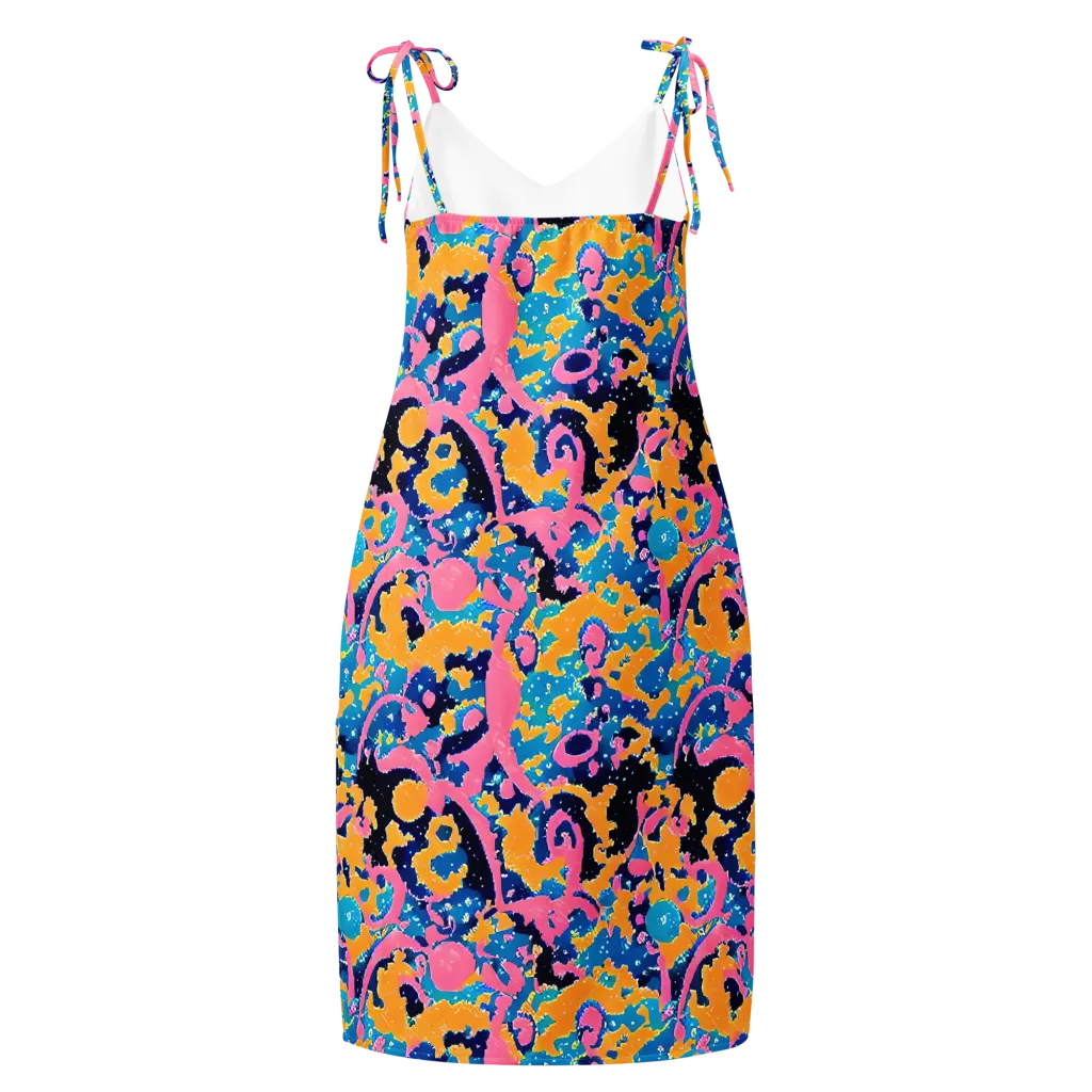 Prism Splash on Slip Dress — Back