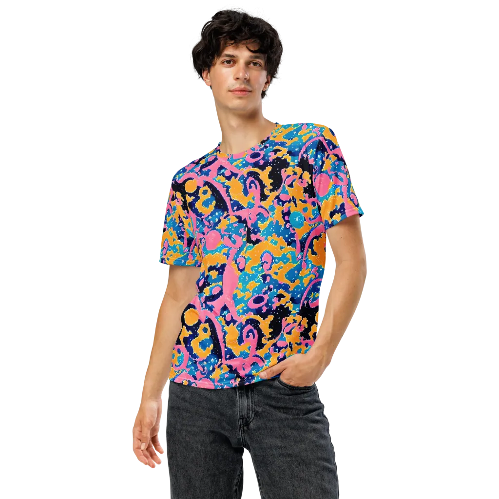 Prism Splash on Men's Crew Neck T-Shirt — Front
