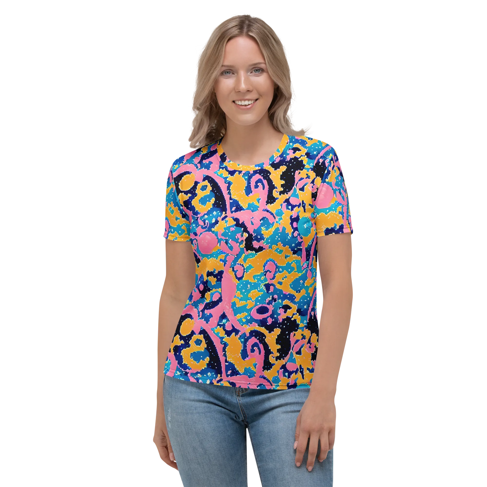 Prism Splash on Women's Crew Neck T-Shirt — Front