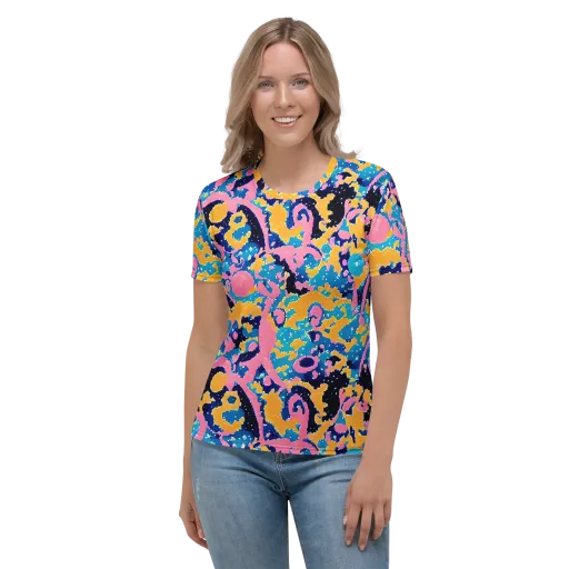 Prism Splash on a Women's Crew Neck T-Shirt