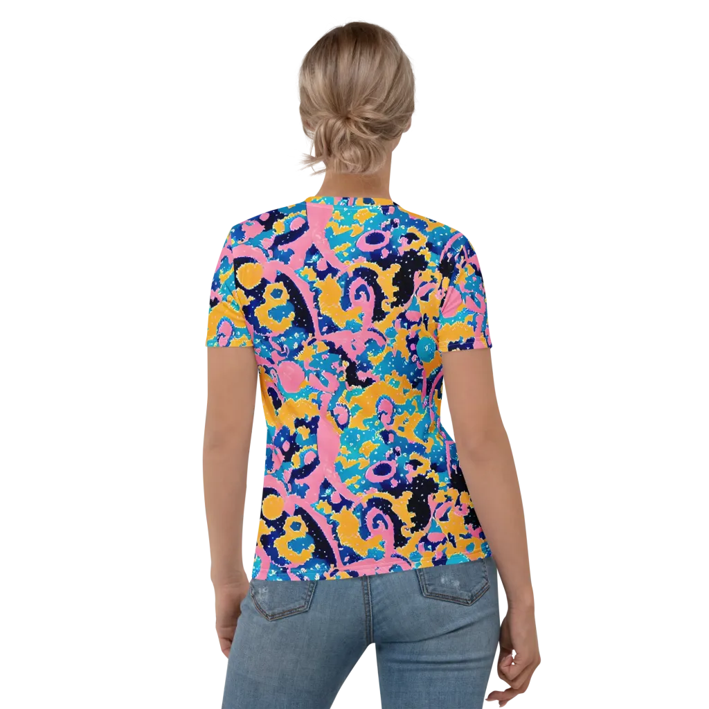 Prism Splash on Women's Crew Neck T-Shirt — Back