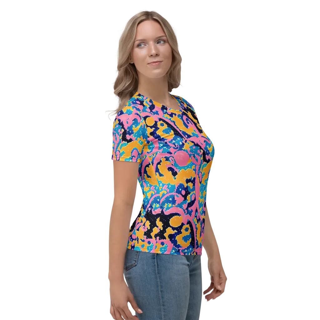 Prism Splash on Women's Crew Neck T-Shirt — Right