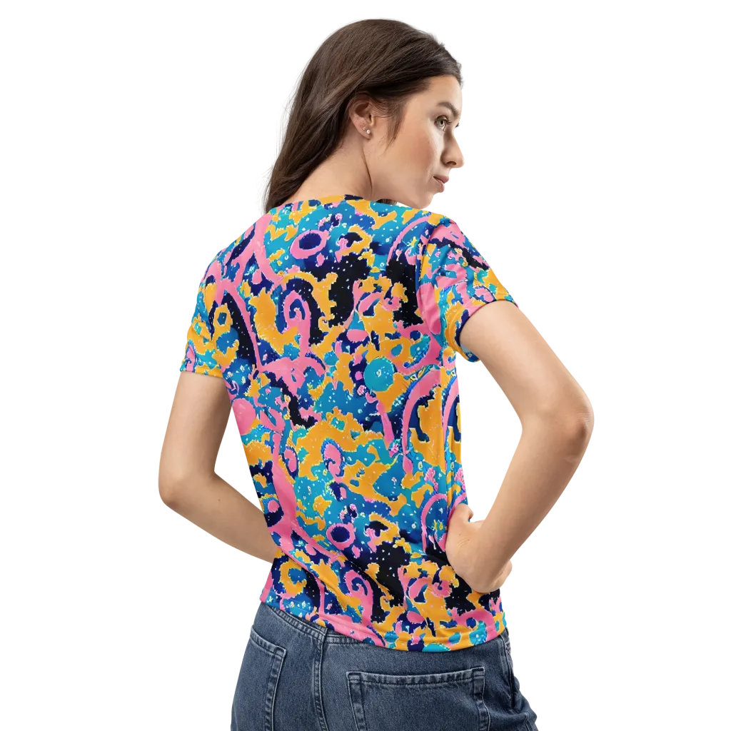 Prism Splash on Women's Crew Neck T-Shirt — Back