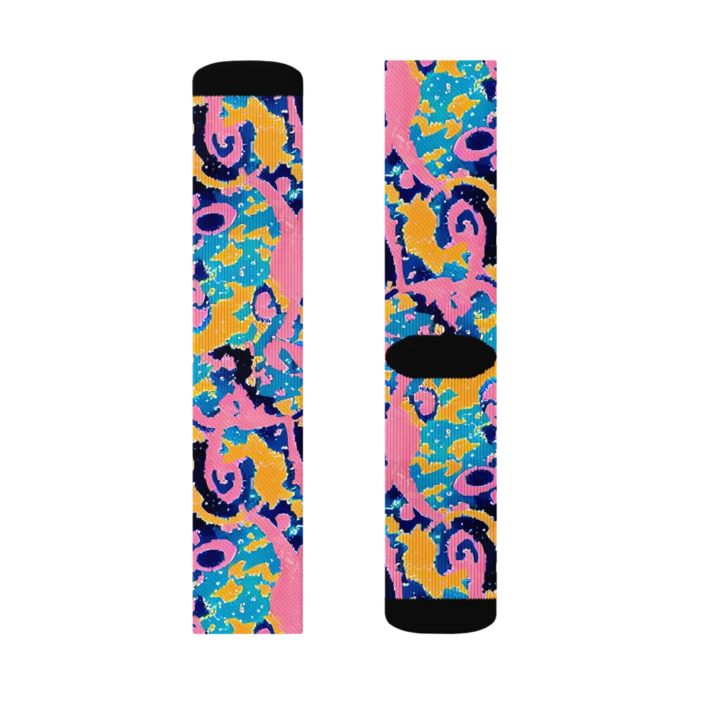 Prism Splash on Socks — Left Sock