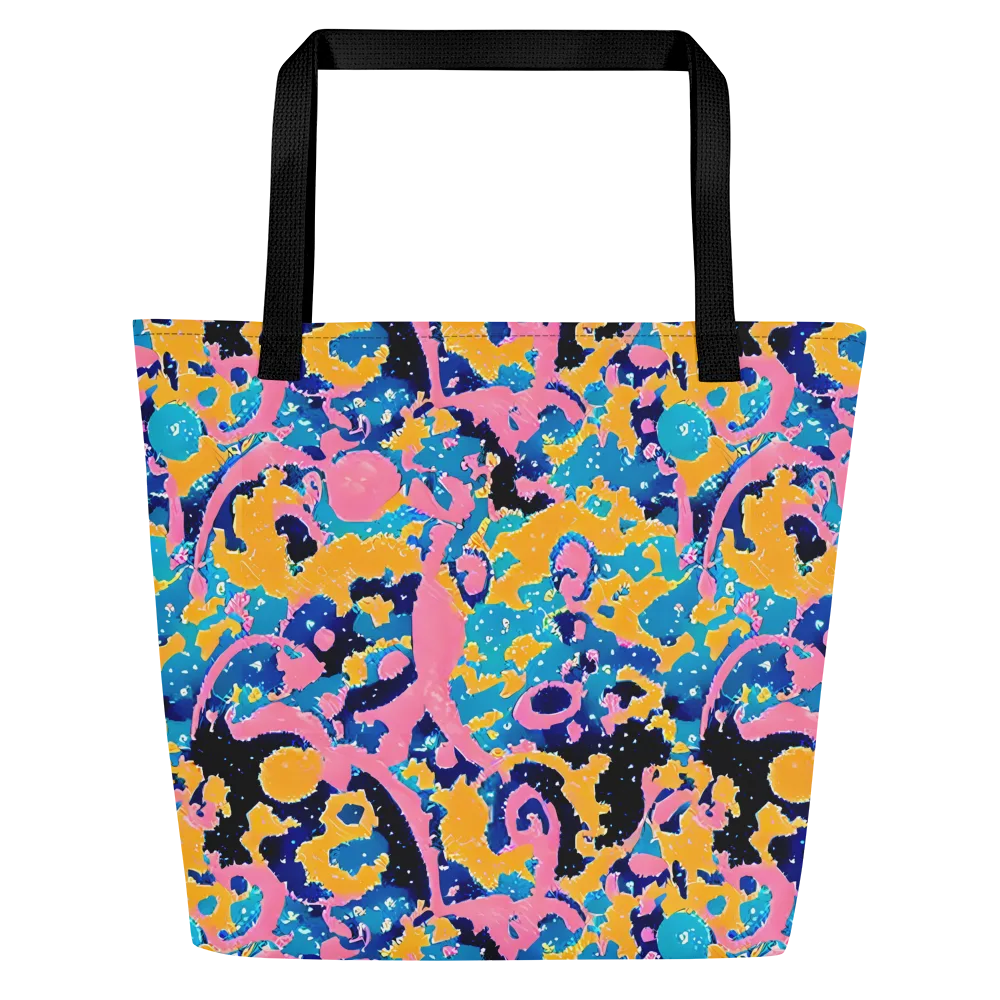 Prism Splash on Large Tote Bag W/ Pocket — Front