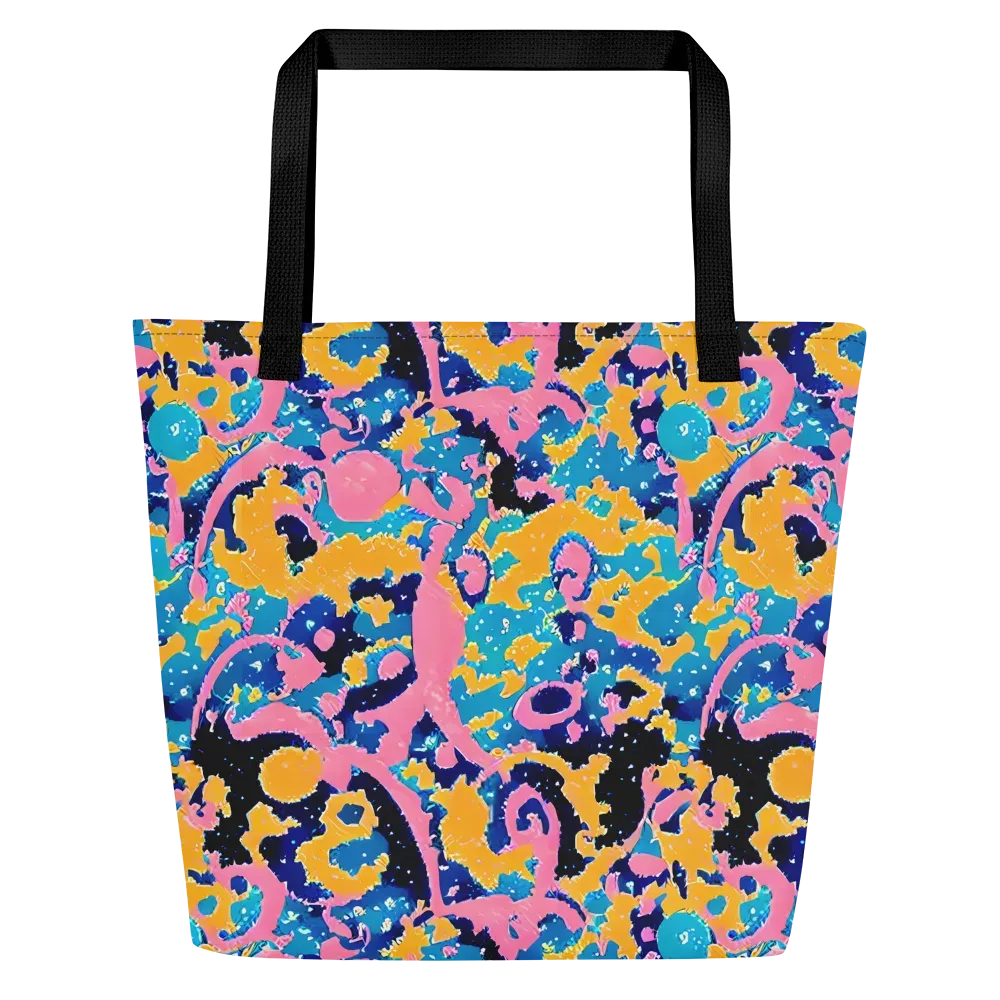 Prism Splash on Large Tote Bag W/ Pocket — Front