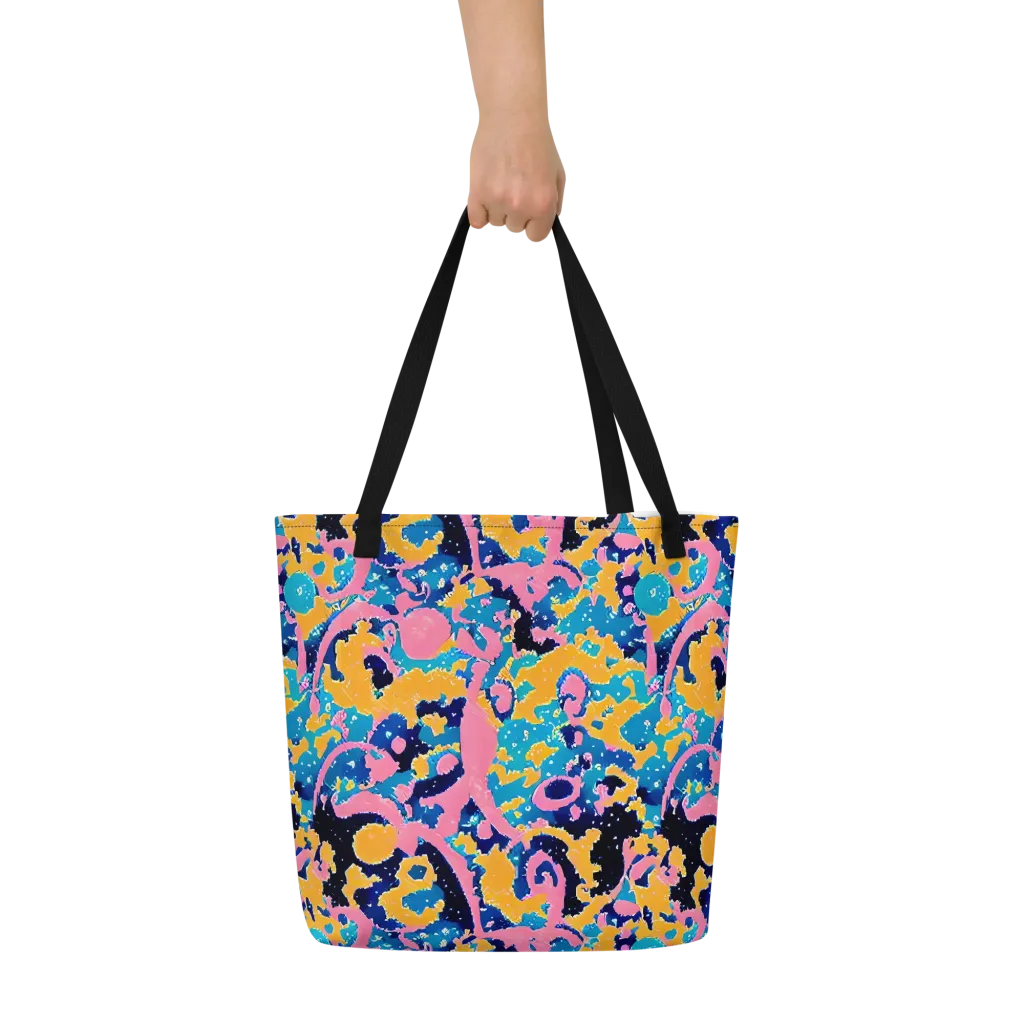 Prism Splash on Large Tote Bag W/ Pocket — Front