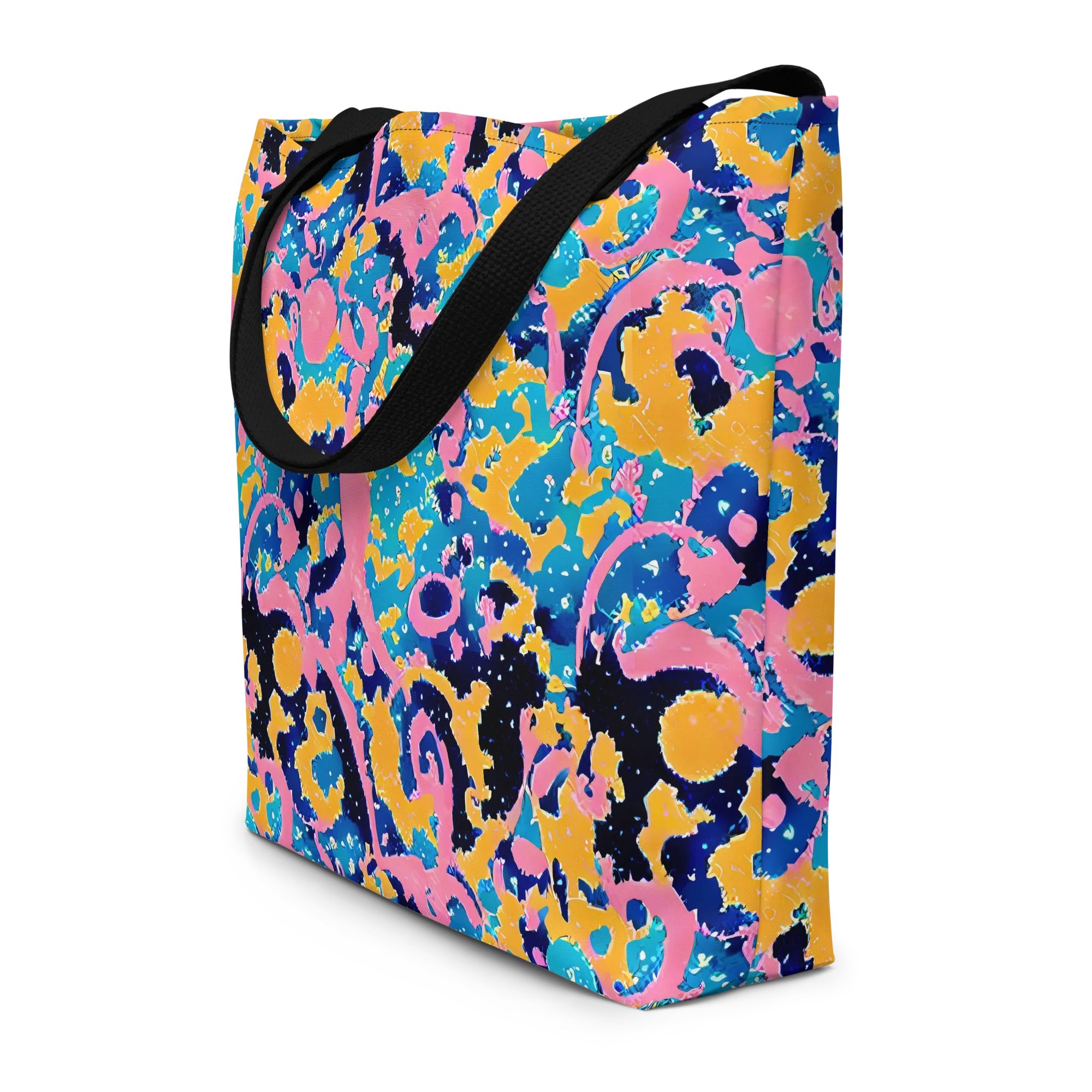 Prism Splash on Large Tote Bag W/ Pocket — Front