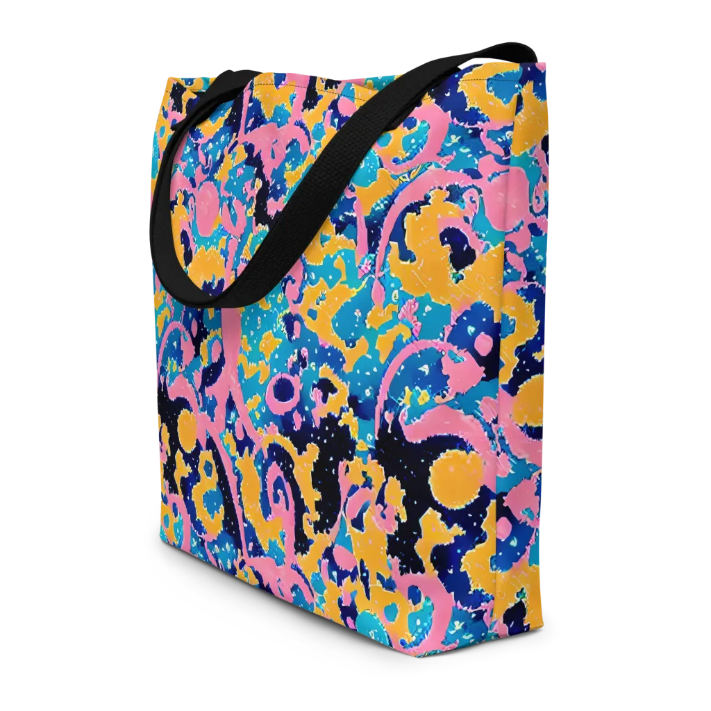 Prism Splash on Large Tote Bag W/ Pocket — Front