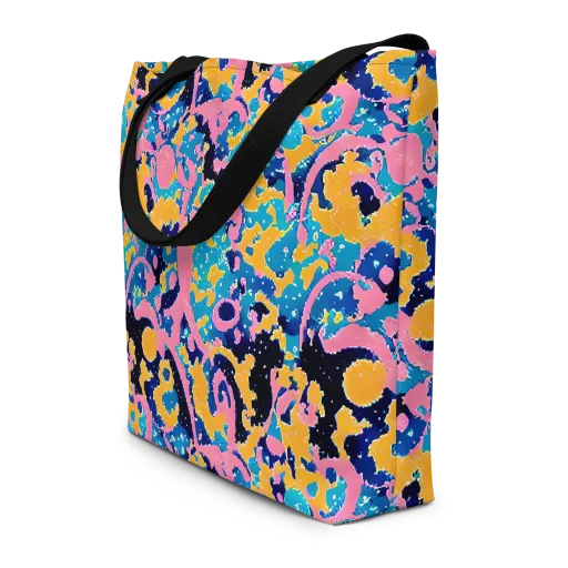 Prism Splash on a Large Tote Bag W/ Pocket