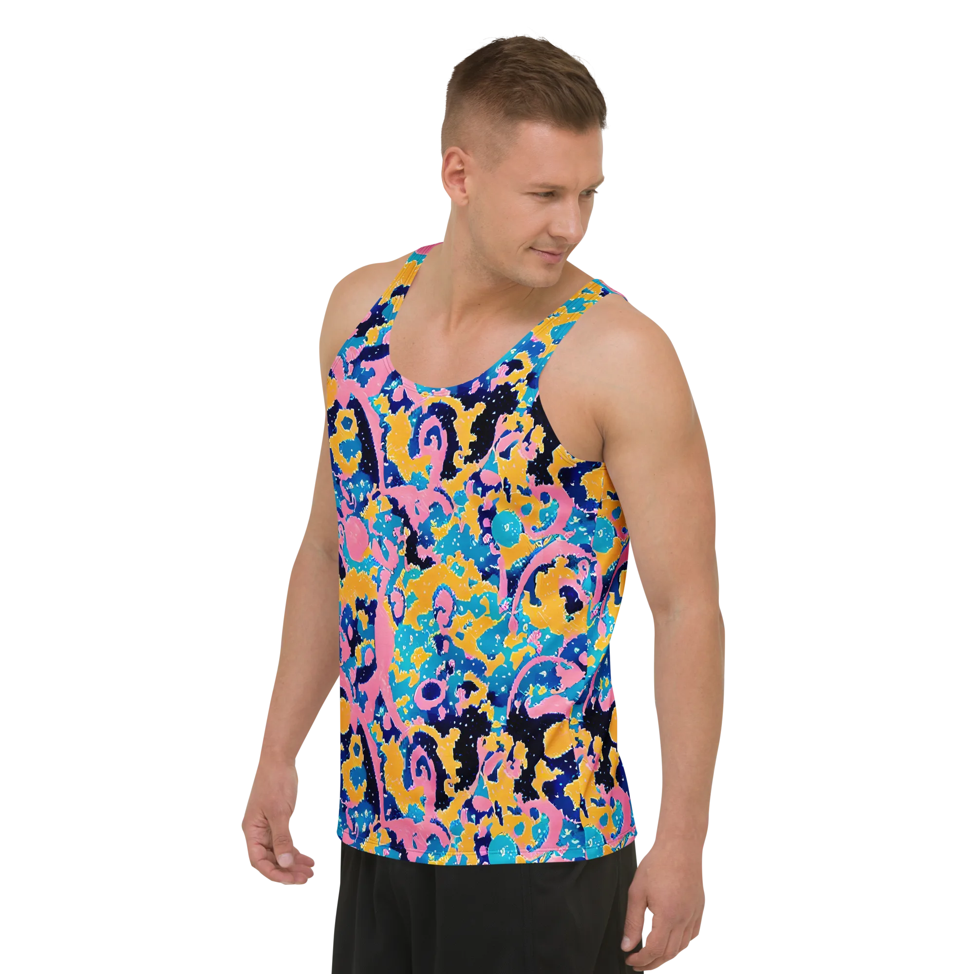 Prism Splash on Men's Tank Top — Left Front