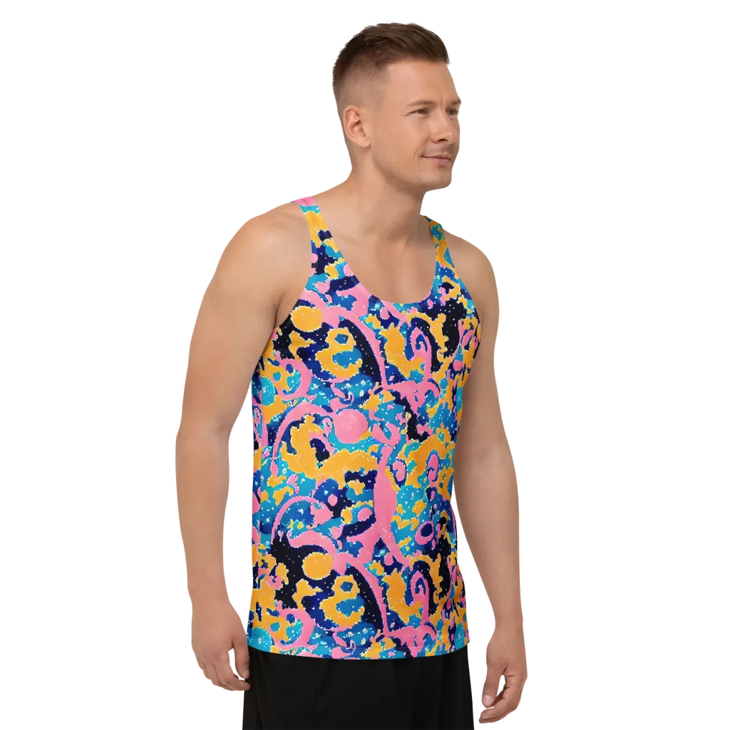 Prism Splash on Men's Tank Top — Right Front