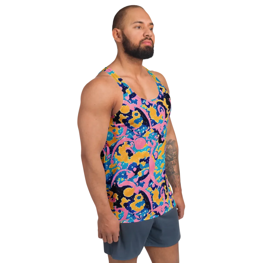 Prism Splash on Men's Tank Top — Right Front