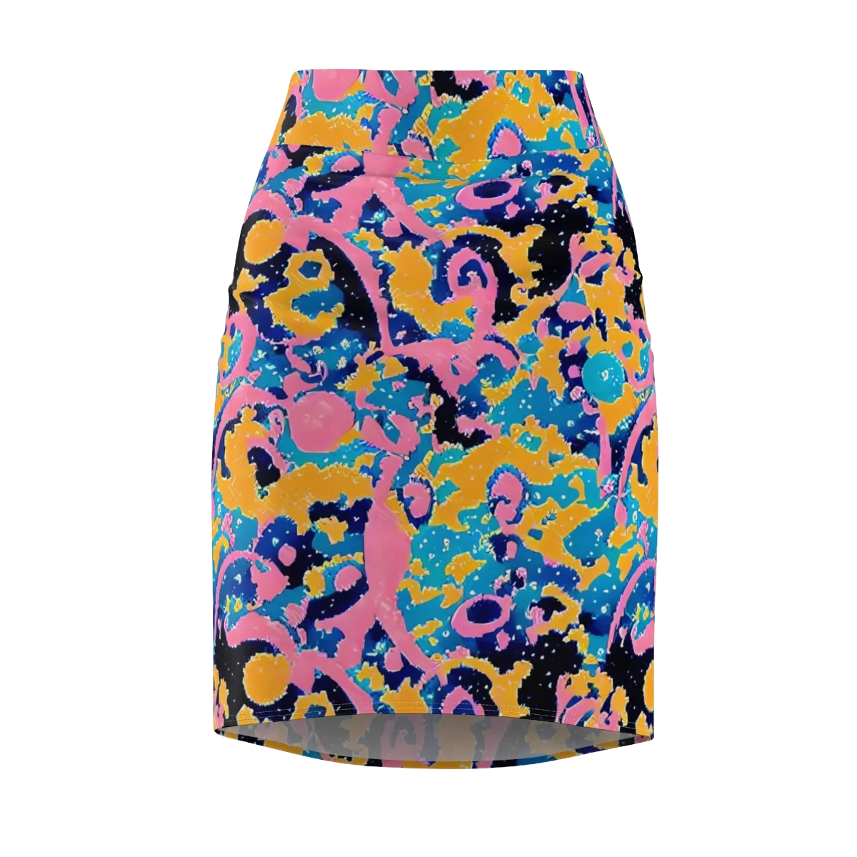 Prism Splash on Pencil Skirt — Front
