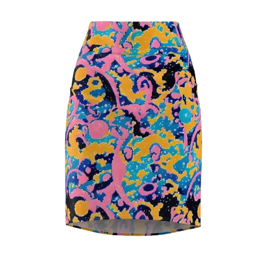 Prism Splash on a Pencil Skirt
