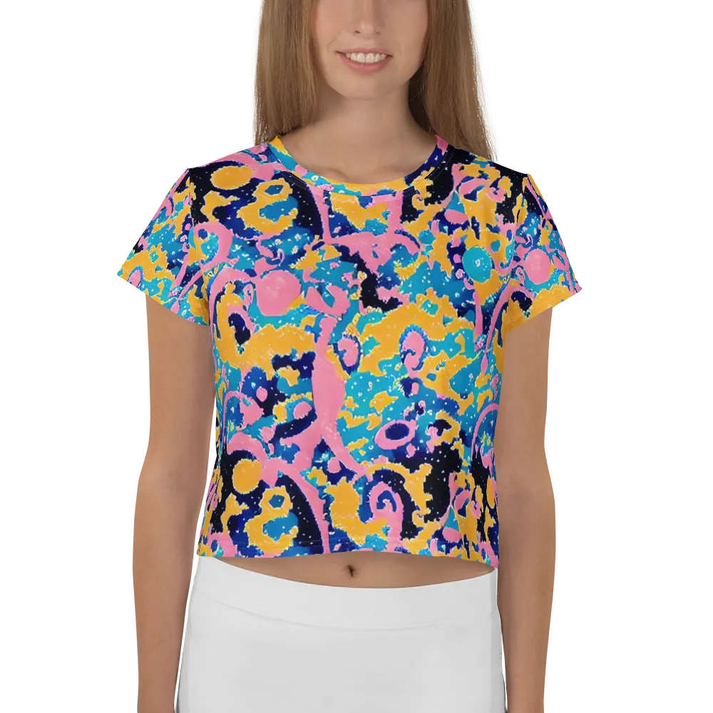 Prism Splash on Crop Tee — Front