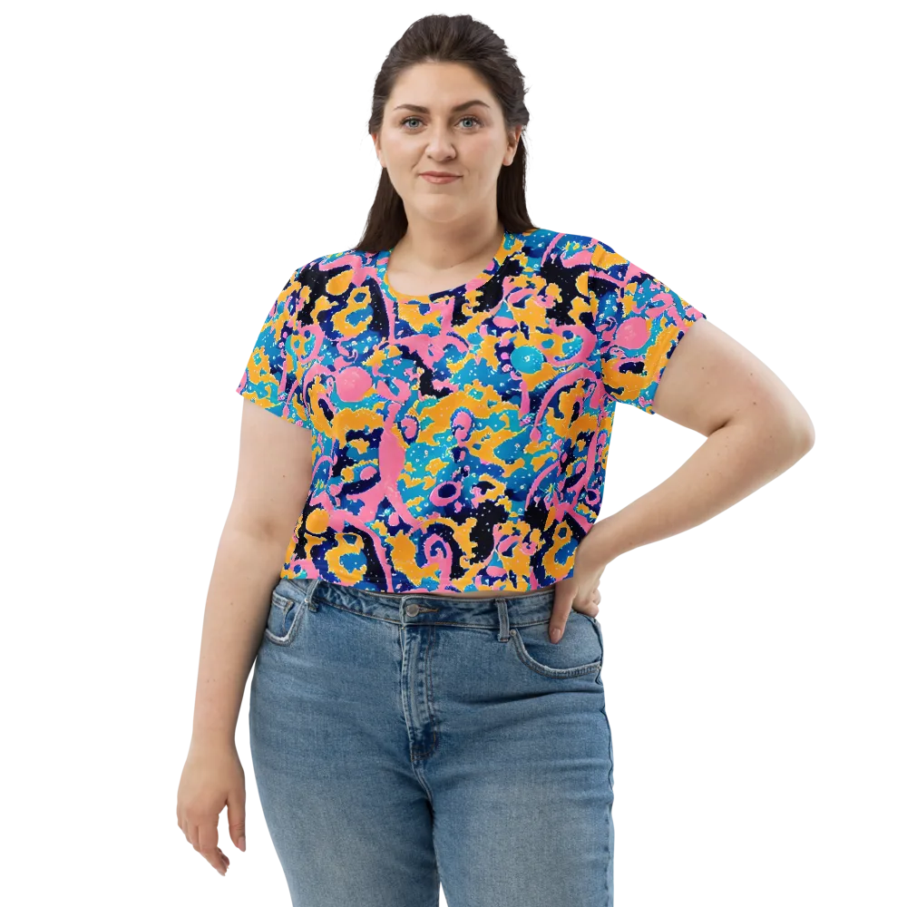Prism Splash on Crop Tee — Front