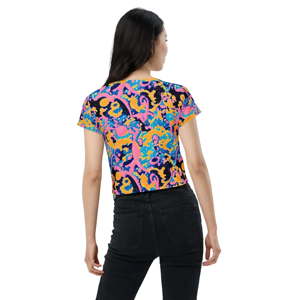 Prism Splash on Crop Tee — Back