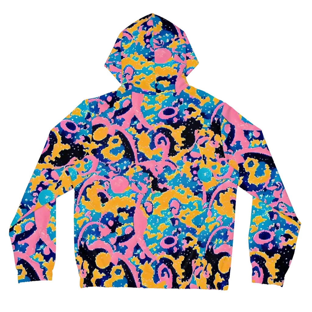 Prism Splash on Women's Full-Zip Hoodie — Back