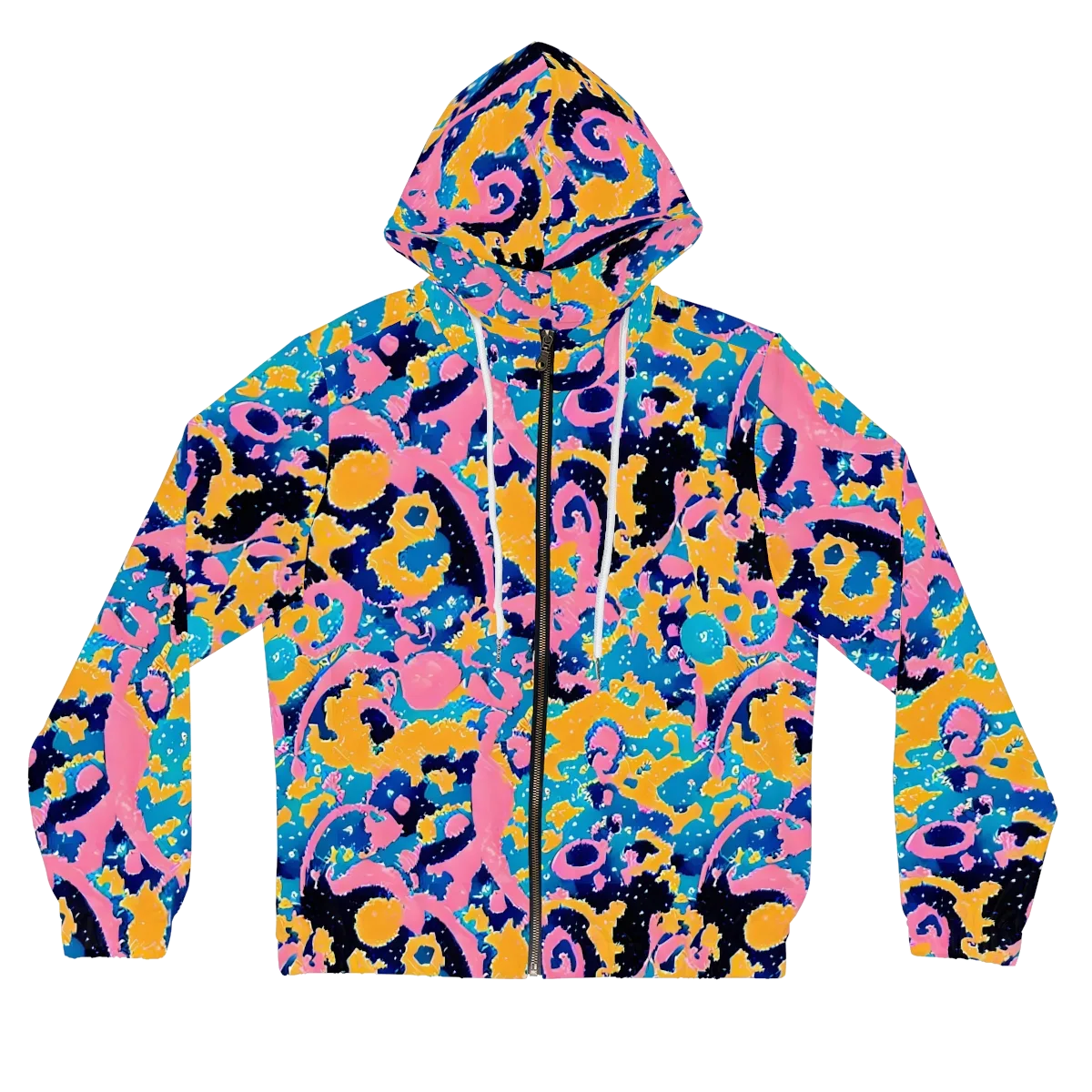 Prism Splash on Women's Full-Zip Hoodie — Front