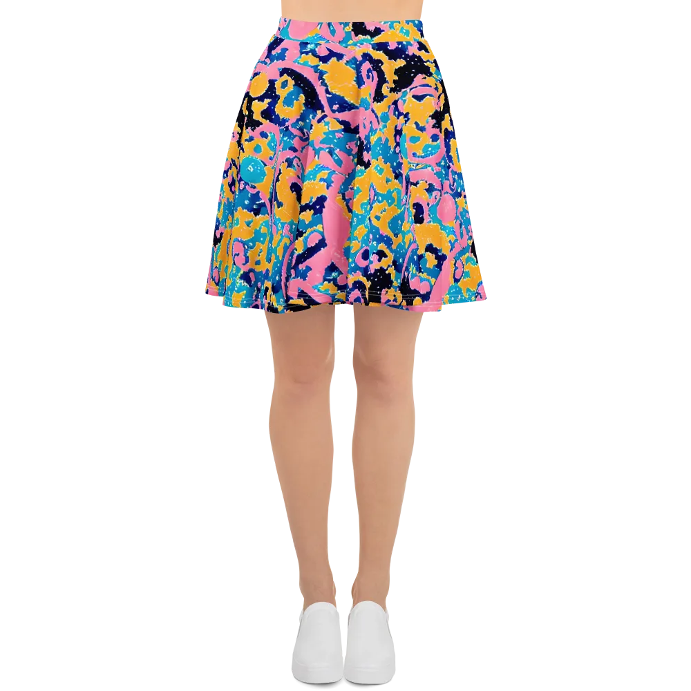 Prism Splash on Skater Skirt — Front