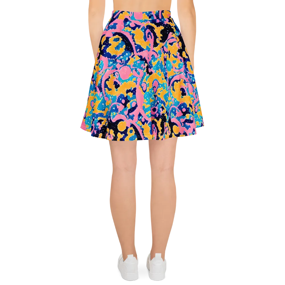 Prism Splash on Skater Skirt — Back