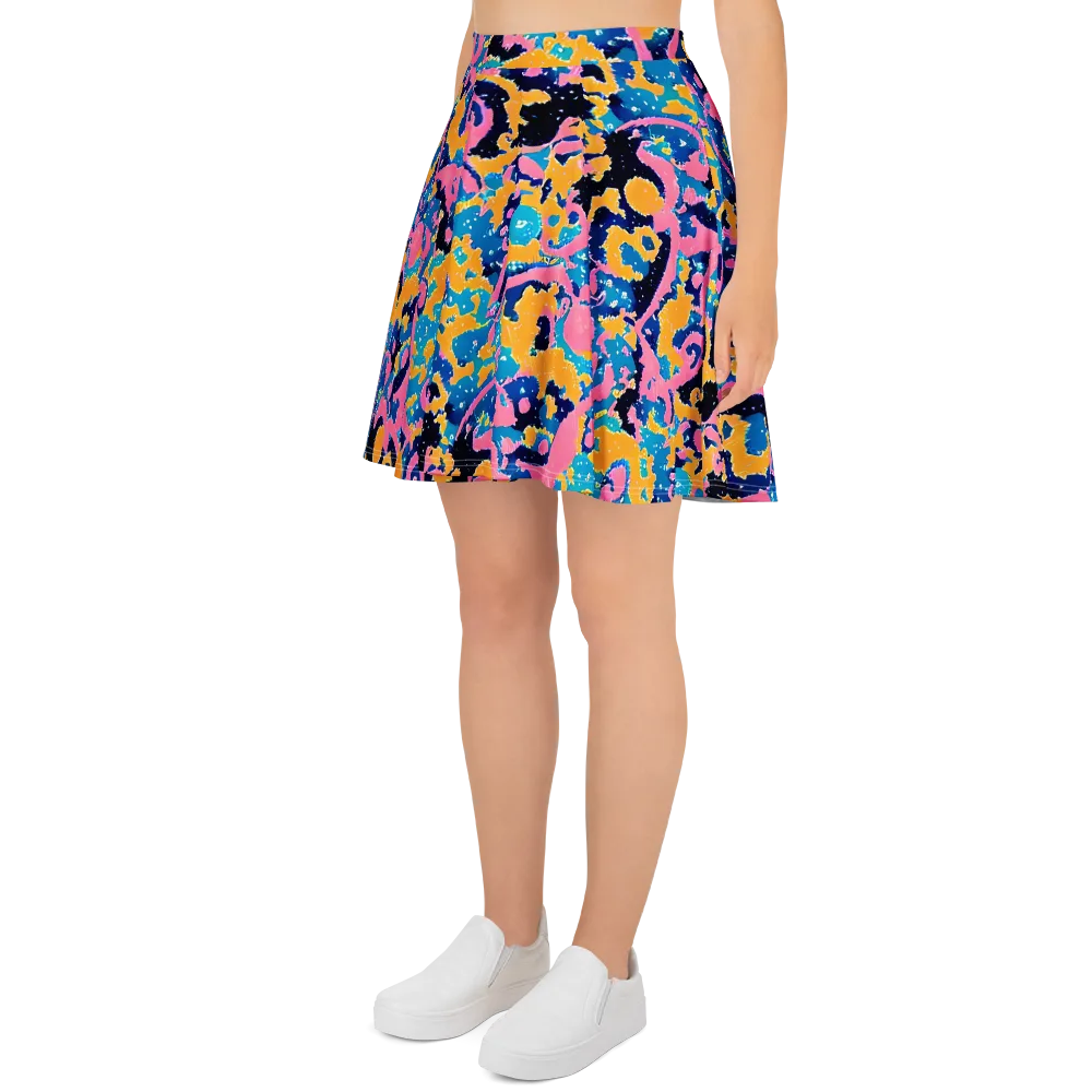 Prism Splash on Skater Skirt — Left