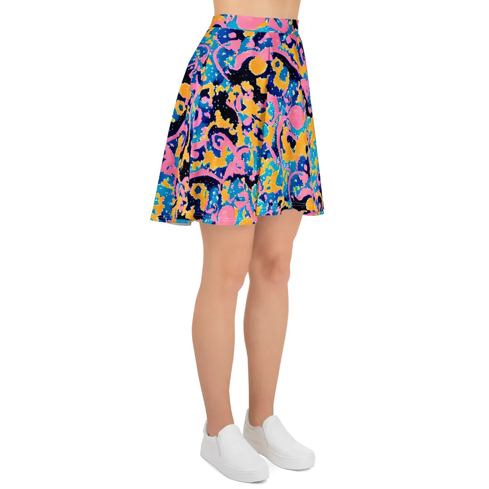 Prism Splash on Skater Skirt — Right