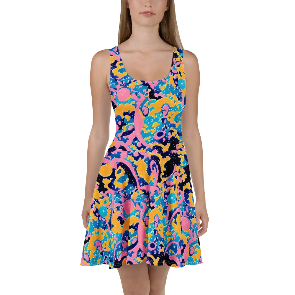 Prism Splash on Skater Dress — Front