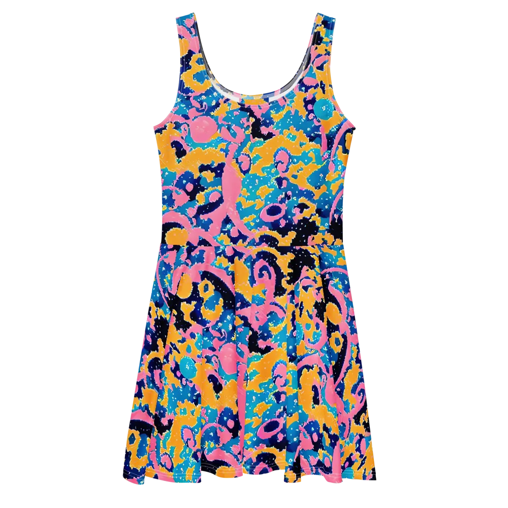 Prism Splash on Skater Dress — Front