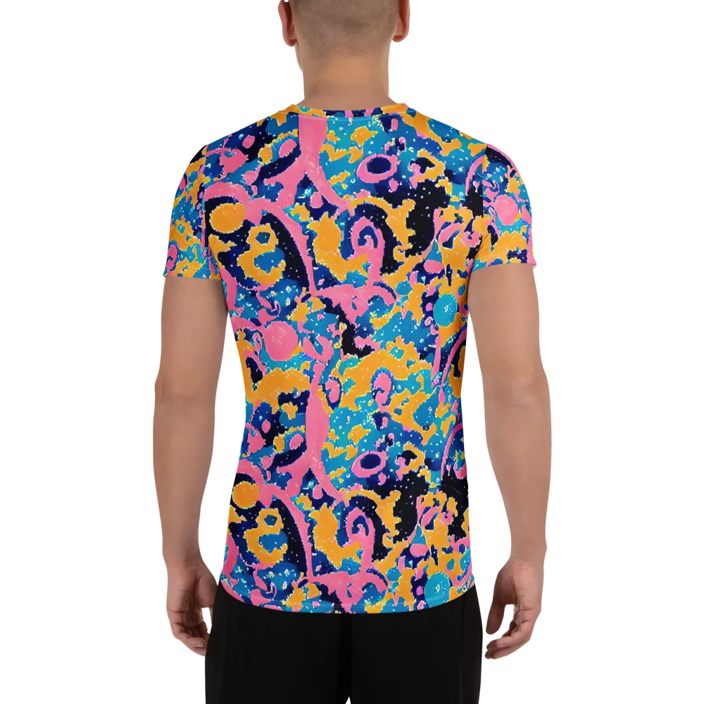 Prism Splash on Men's Athletic T-Shirt — Back