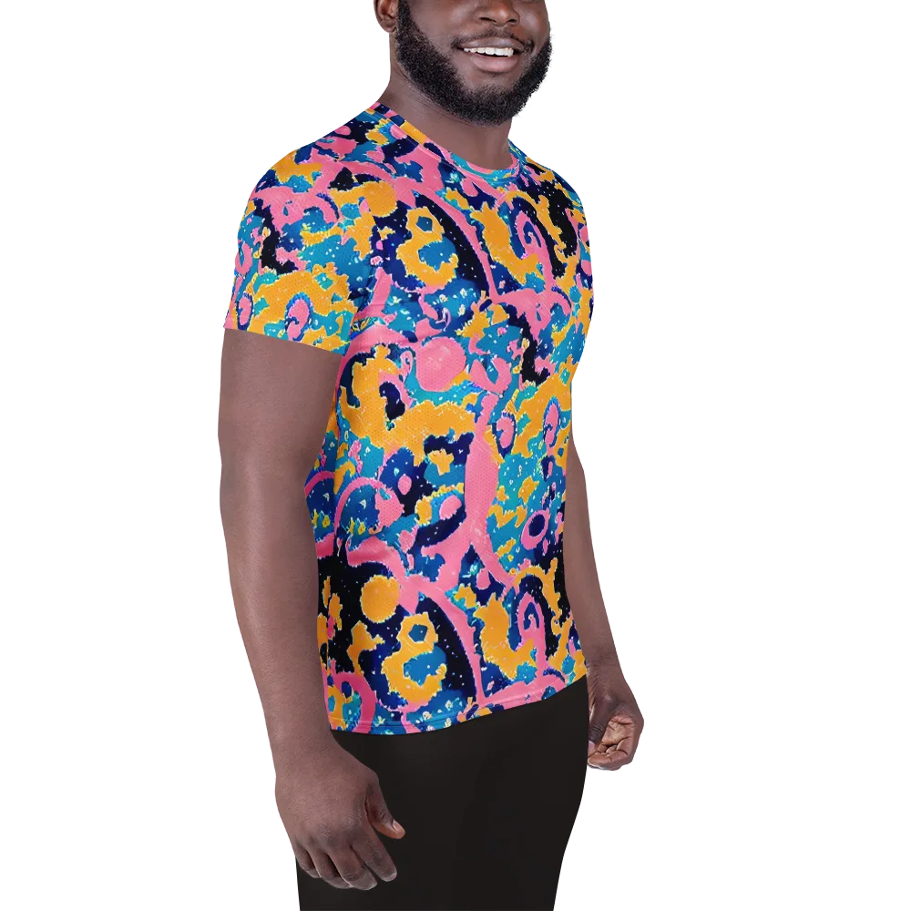 Prism Splash on Men's Athletic T-Shirt — Right
