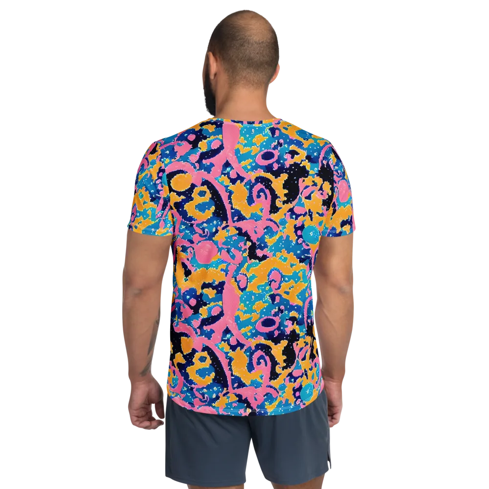 Prism Splash on Men's Athletic T-Shirt — Back