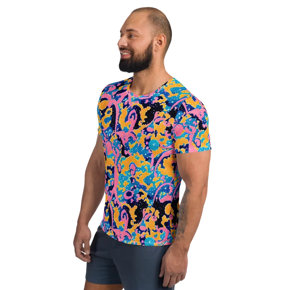 Prism Splash on Men's Athletic T-Shirt — Left