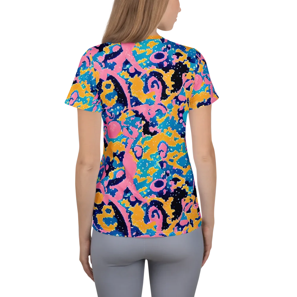 Prism Splash on Women's Athletic T-Shirt — Back