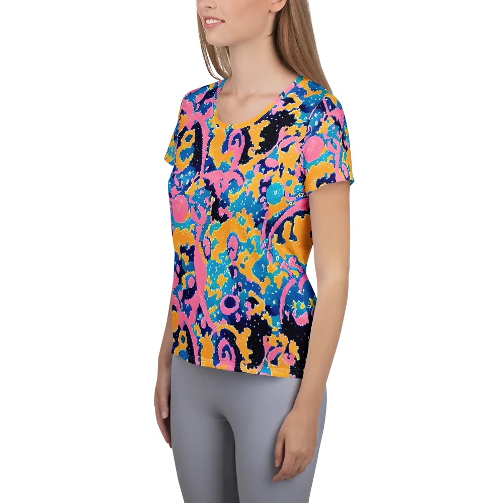 Prism Splash on Women's Athletic T-Shirt — Left