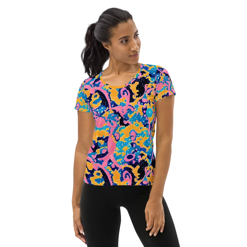 Prism Splash on Women's Athletic T-Shirt — Front