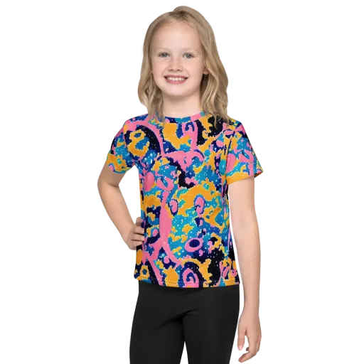 Prism Splash on a Kids Crew Neck T-Shirt