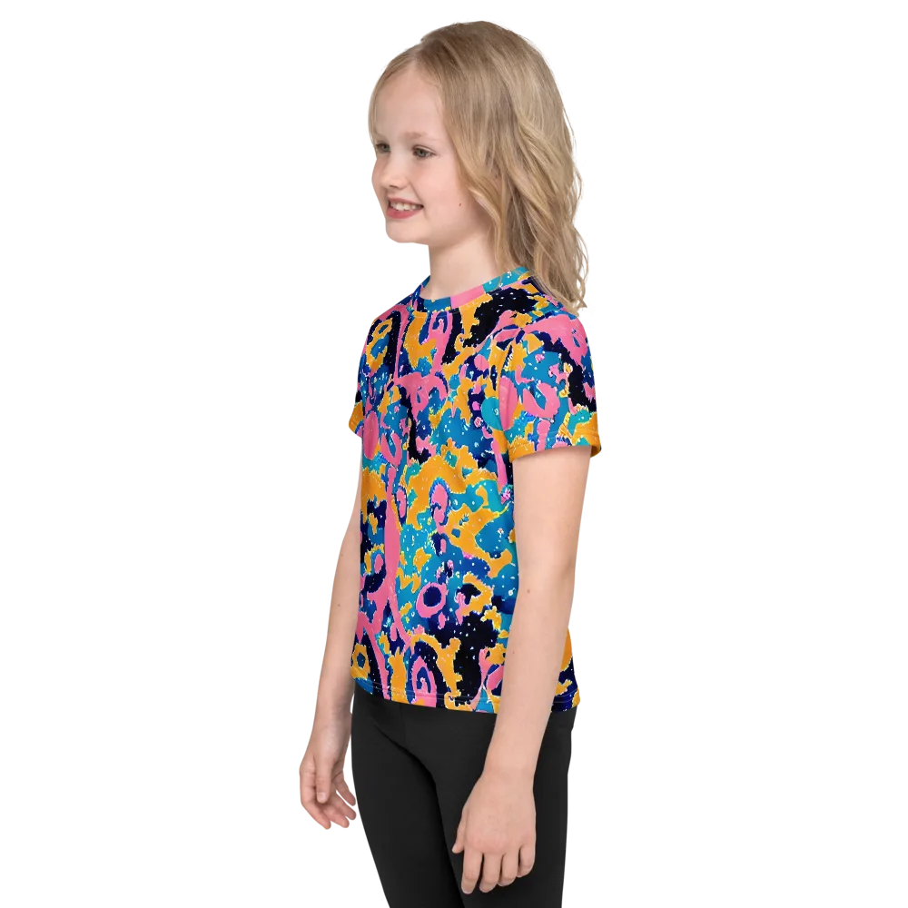 Prism Splash on Kids Crew Neck T-Shirt — Left