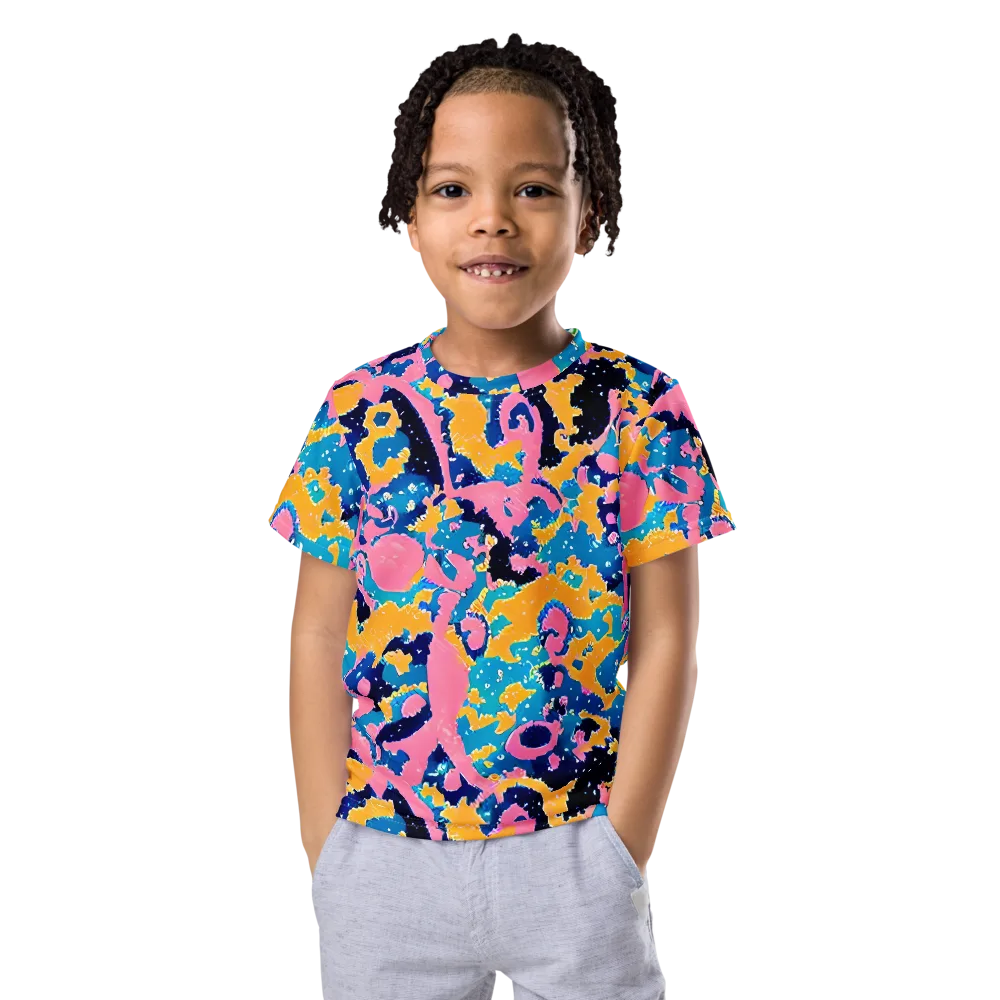 Prism Splash on Kids Crew Neck T-Shirt — Front