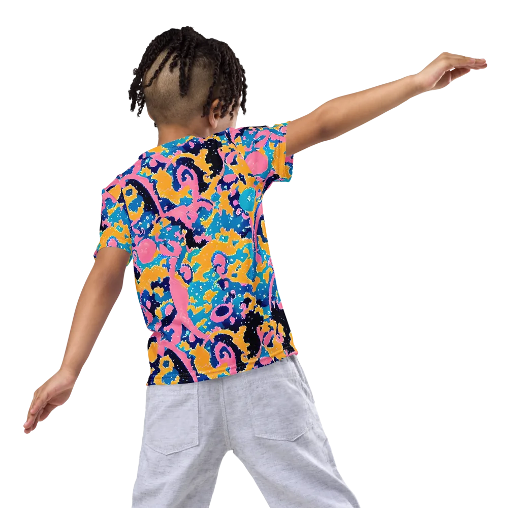 Prism Splash on Kids Crew Neck T-Shirt — Back
