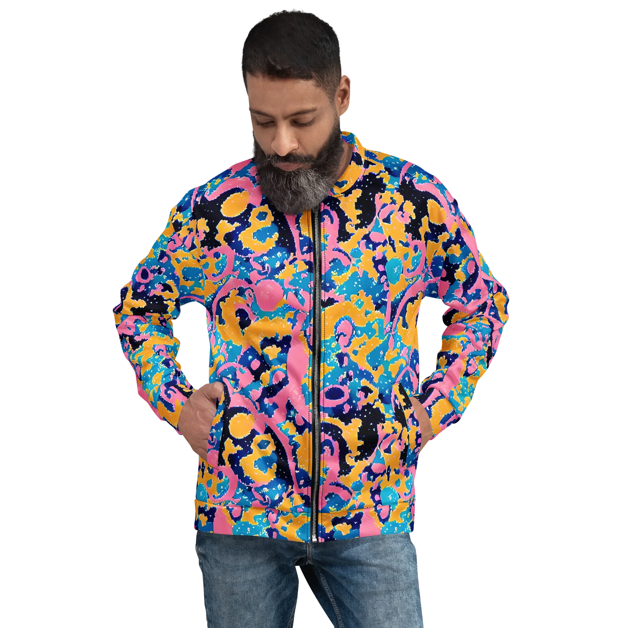 Prism Splash on Bomber Jacket — Front