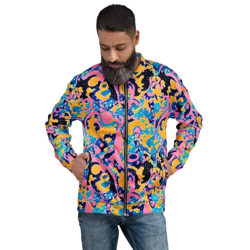 Prism Splash on a Bomber Jacket