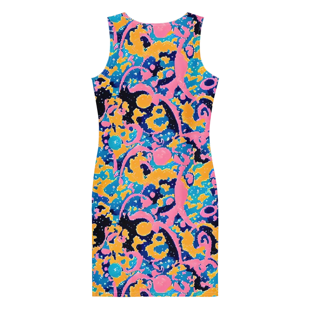 Prism Splash on Bodycon Dress — Back