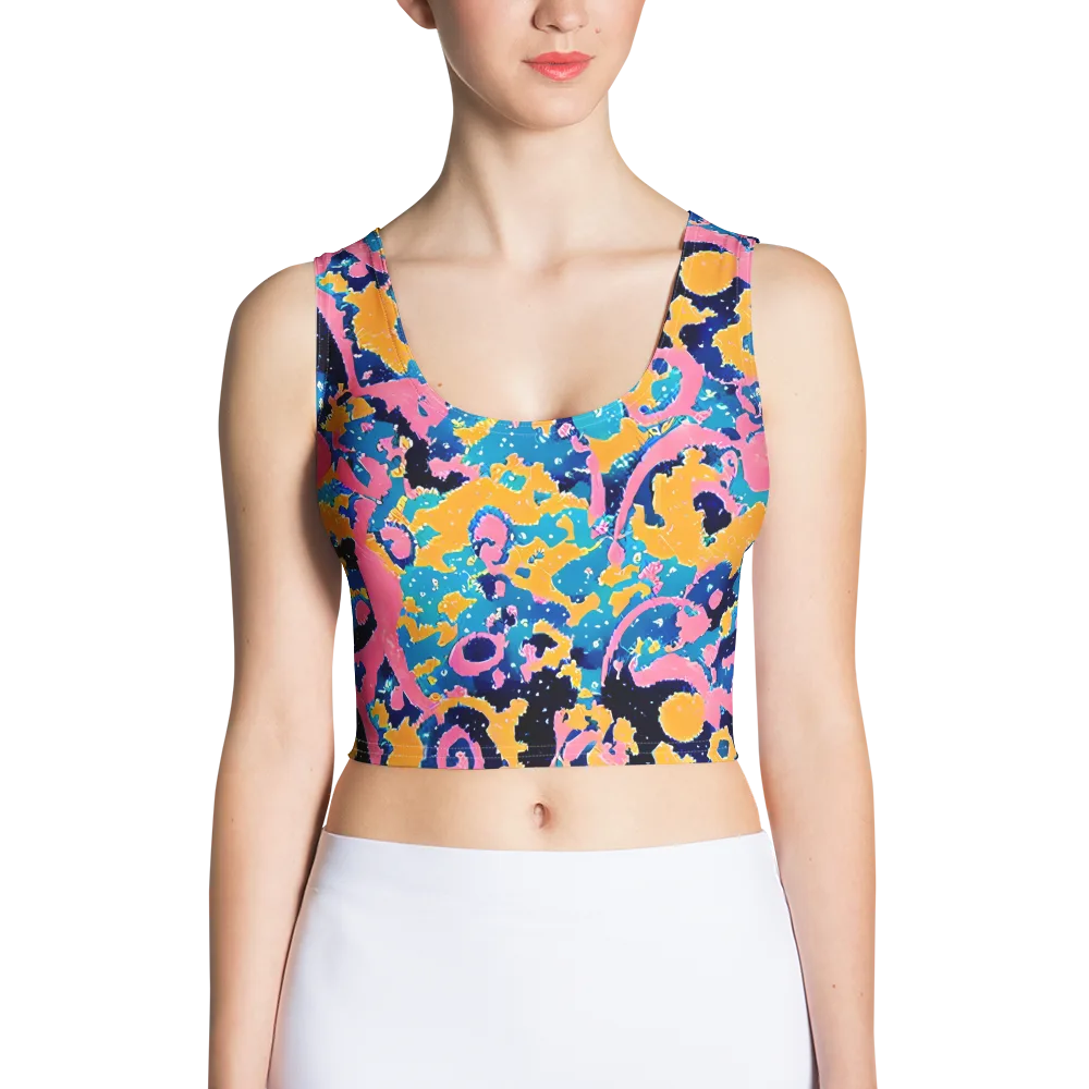Prism Splash on Crop Top — Front