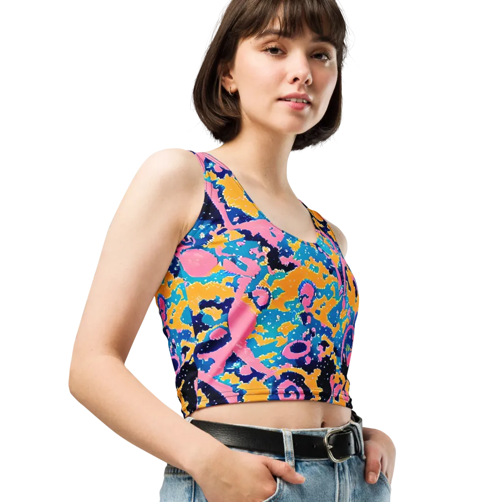 Prism Splash on Crop Top — Right Front