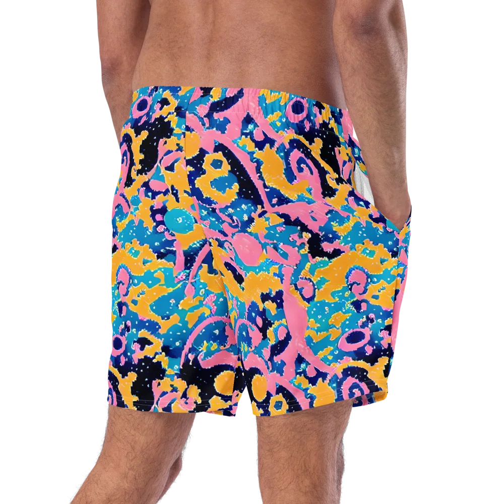 Prism Splash on Swim Trunks — Right Back
